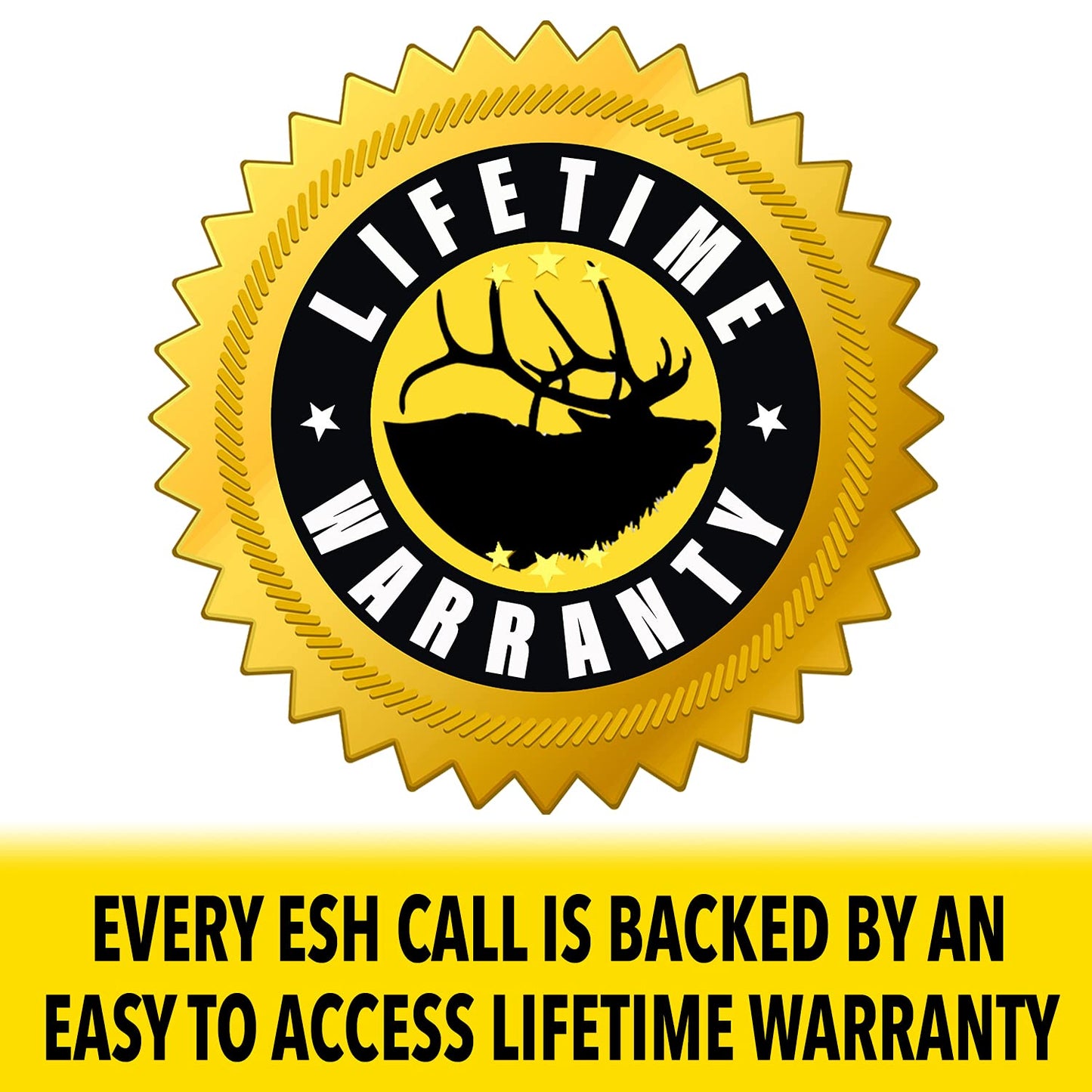 ESH Bull Elk Call & Cow Elk Call – Realistic Diaphragm Style Mouth Calls – Double Reed Bull Elk Calls for Hunting – Compact Bugling Bull Elk Calls for Beginner & Pro Hunters – Elk Hunting Calls