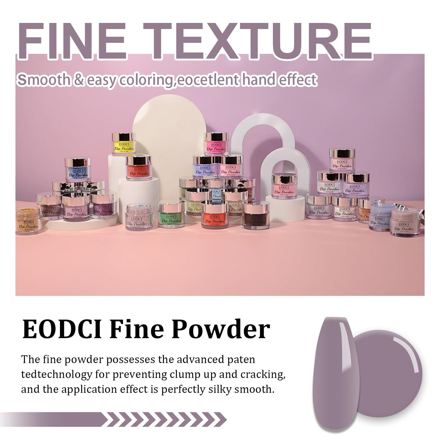 eodci 1 Oz/28g EODCI Nail Dip Powder - Brown Nude Powder Dip Nail Polish French Powder Pro Collection System Nail Art Starter Manicure Salon, Odor-Free&Long-Lasting, No Needed Nail Lamp Curing