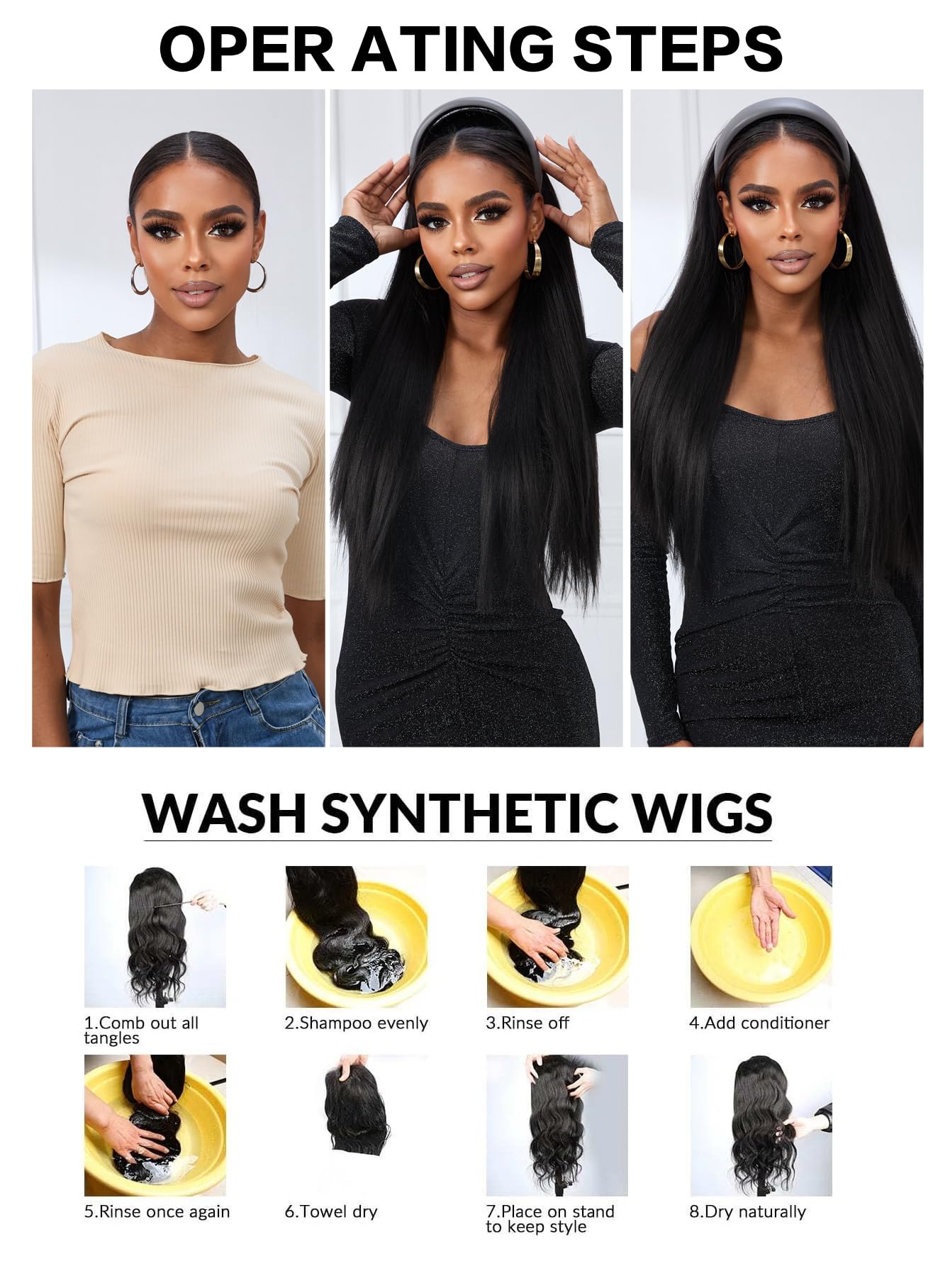 DSFUA Removable Headband Wig (A64-13-BFG-YAKI-ZRH)