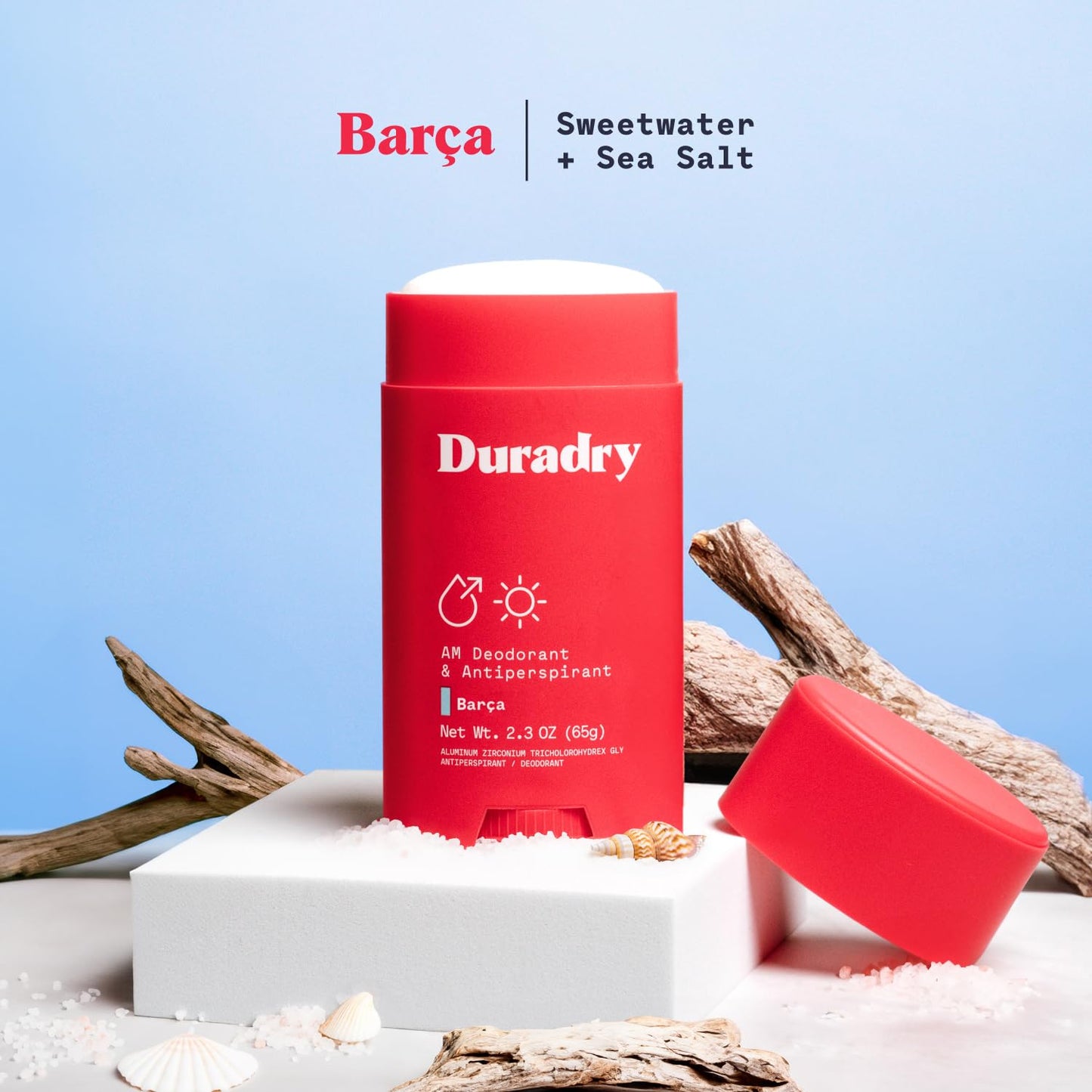 Duradry 3-Step System - Formulated to fight Excessive Underarm Sweating, Hyperhidrosis, Block Sweat & Odor - Antiperspirant Deodorant Stick, Sweat Minimizing Gel, Deodorizing Body Wash - Barca