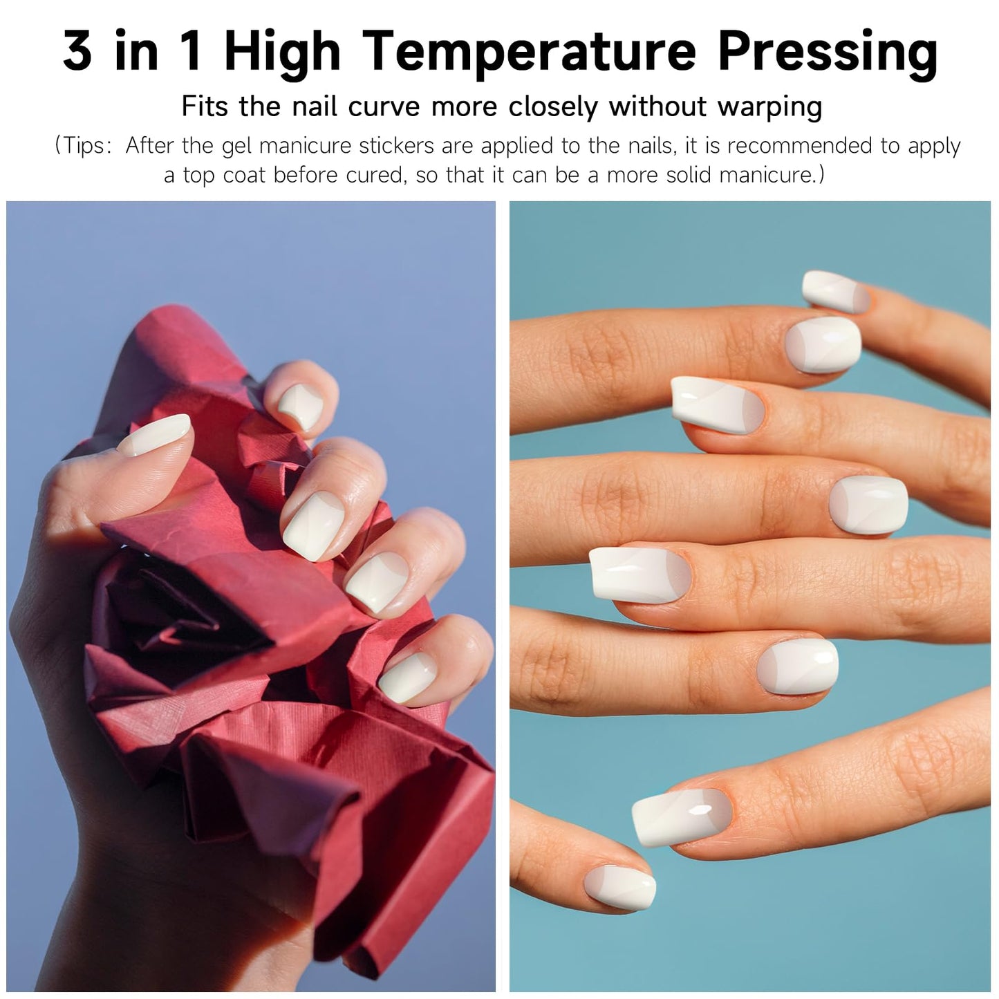 DUKASOU Semi Cured Gel Nail Strips, 28 pcs Mirror and Moon Gel Nail Strips UV Need, Long Lasting Gel Nail Stickers Full Nail Wraps for Women Girls Kids DIY DIY Decoration Birthday Party Gift