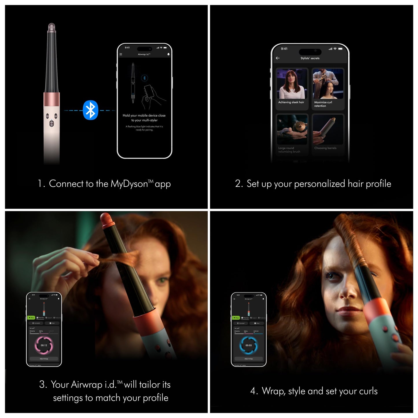 Dyson Airwrap i.d.™ Multi-Styler and Dryer Straight+Wavy in Ceramic Pink and Rose Gold