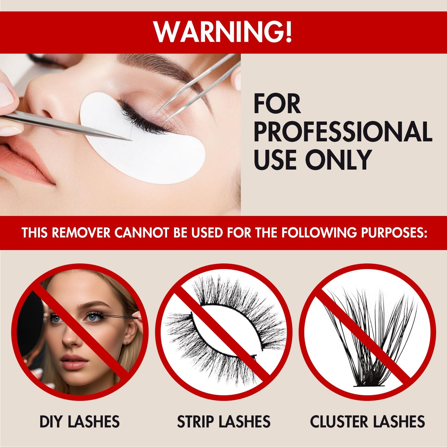 Embagol Lash Remover for Lash Extensions 10g No Burn Cream Remover Professional Eyelash Extensions Lash Tech Salon Supplies