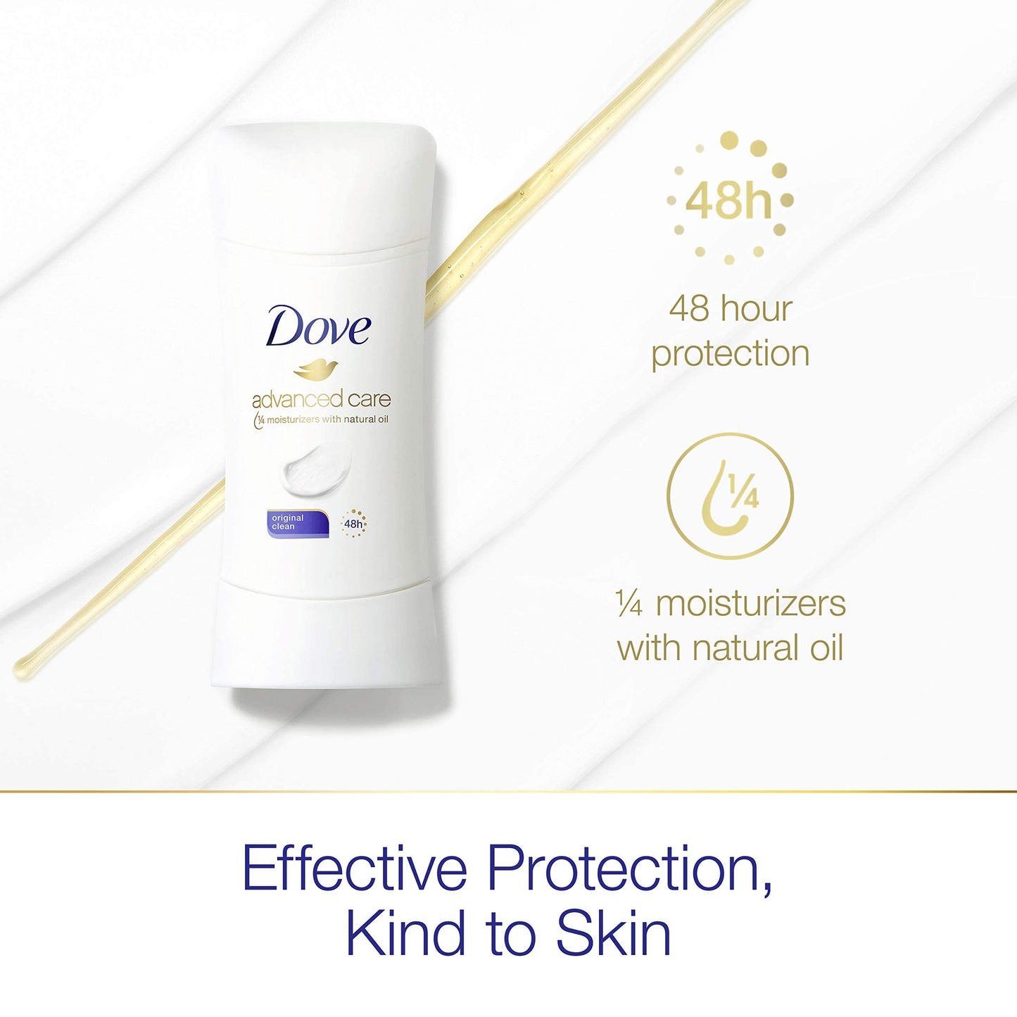 Dove Advanced Care Antiperspirant Original Clean 2.6 oz