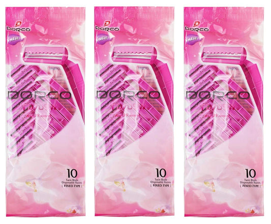 Dorco Twin Blade for Women, 30 Pack