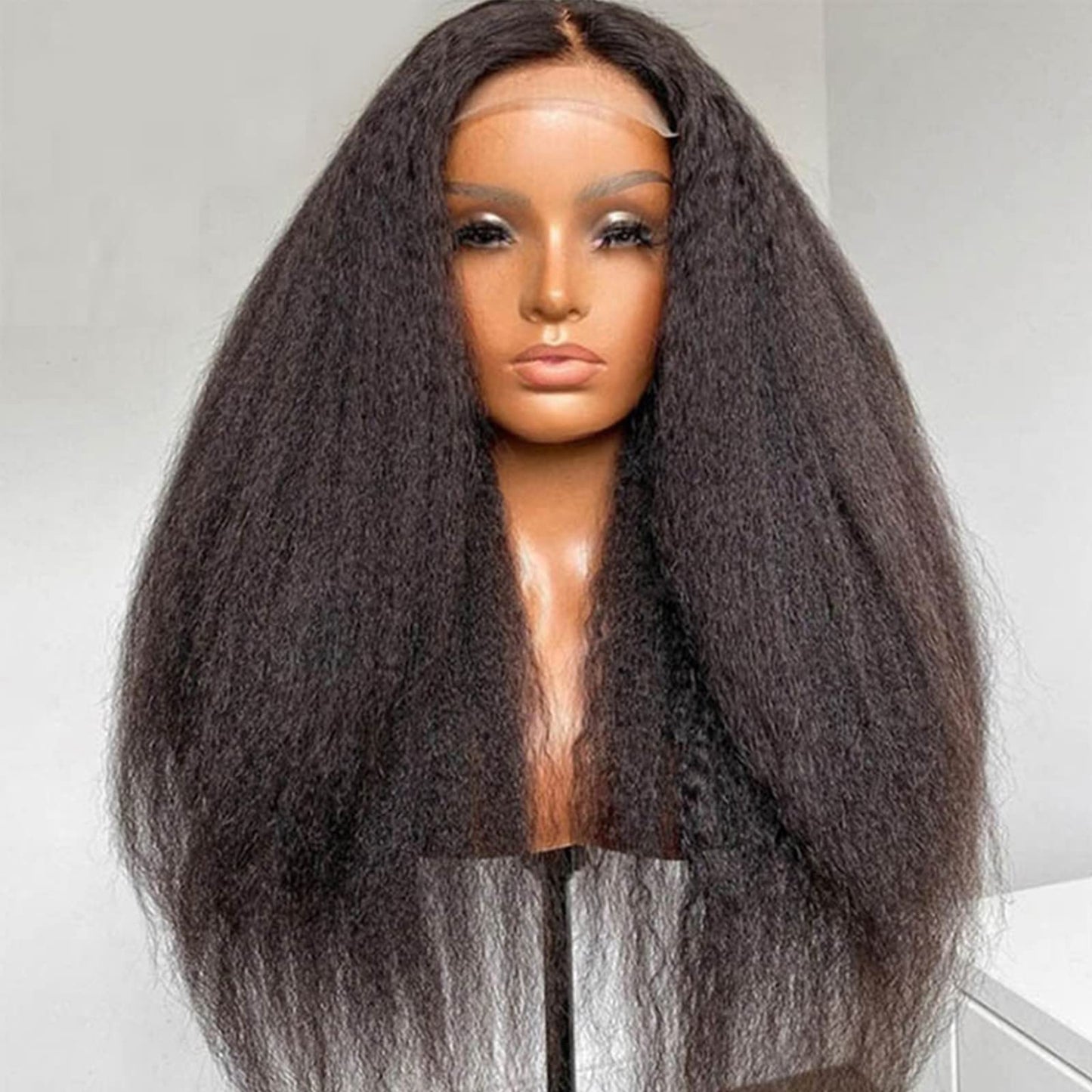 Enoya 5X5 HD Lace Closure Wigs Human Hair Pre Plucked with Baby Hair, Kinky Straight Ultra-thin Invisible Swiss 12A Human Hair Wigs for Women(10", 5x5 HD lace closure wig)