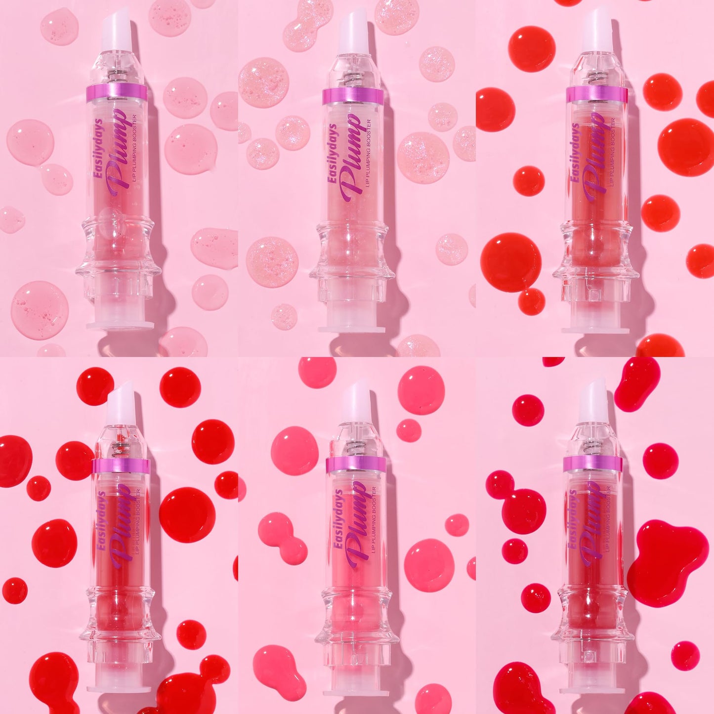 Easilydays Spicy Lip Gloss Plumper Glossy Lip Lipstick, Lifter Gloss, Hydrating, Volumizes, High-Shine, Lip Plumping Lip Glaze Lip Makeup, Plump & Pout Lip Plumper for Women Girls (#04)
