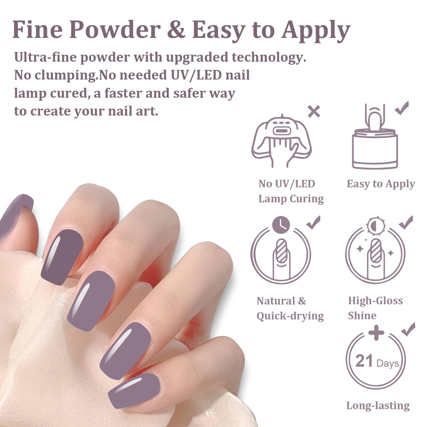 eodci 1 Oz/28g EODCI Nail Dip Powder - Brown Nude Powder Dip Nail Polish French Powder Pro Collection System Nail Art Starter Manicure Salon, Odor-Free&Long-Lasting, No Needed Nail Lamp Curing