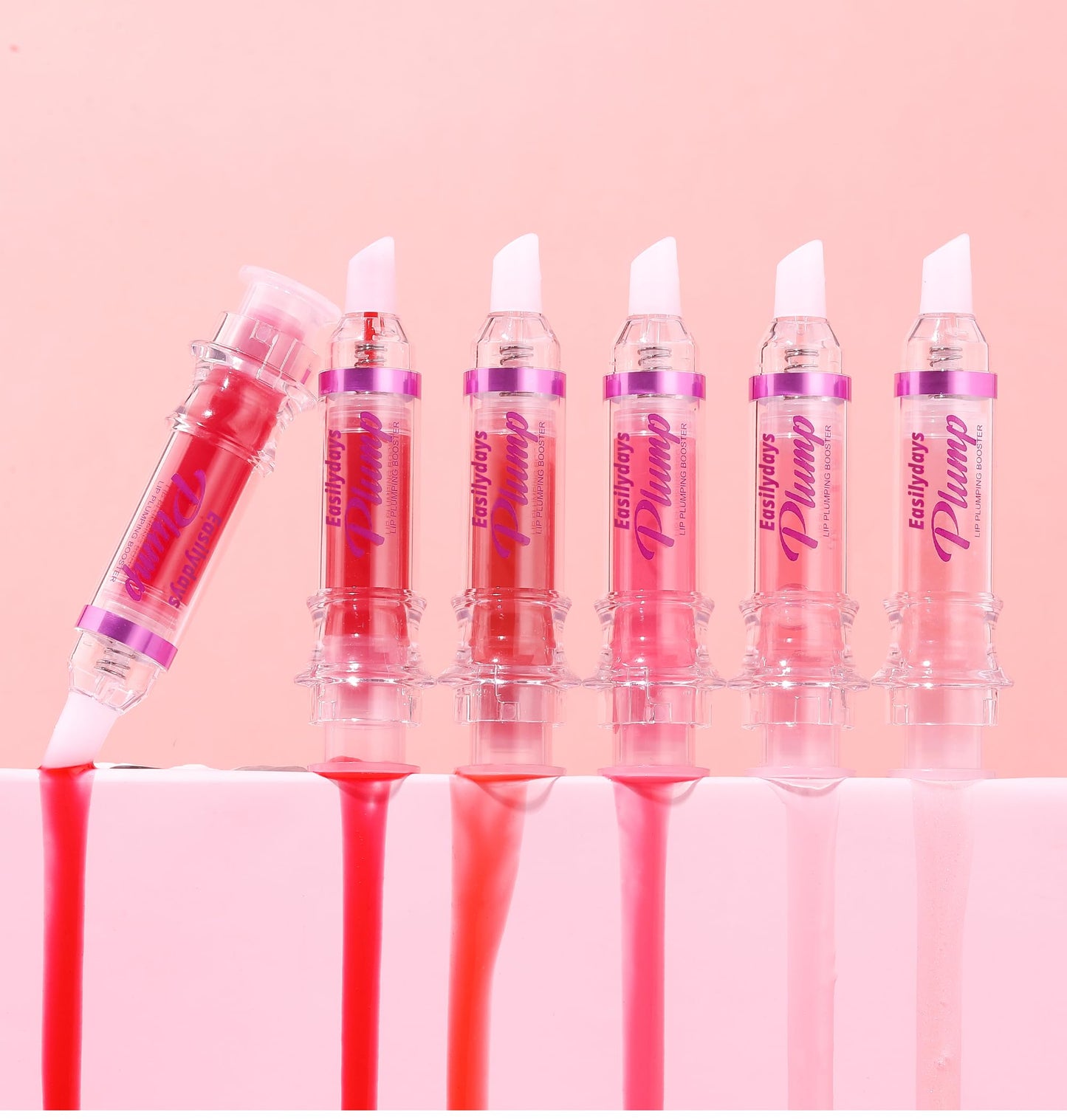 Easilydays 3 Colors Lifter Gloss, Spicy Lip Plumping Booster Lip Glossy Lipstick, Hydrating, Volumizes, High-Shine, Fuller Mirror Lip Glaze, Plump &Pout Lip Plumper for Women Girls, Set #04,05,06