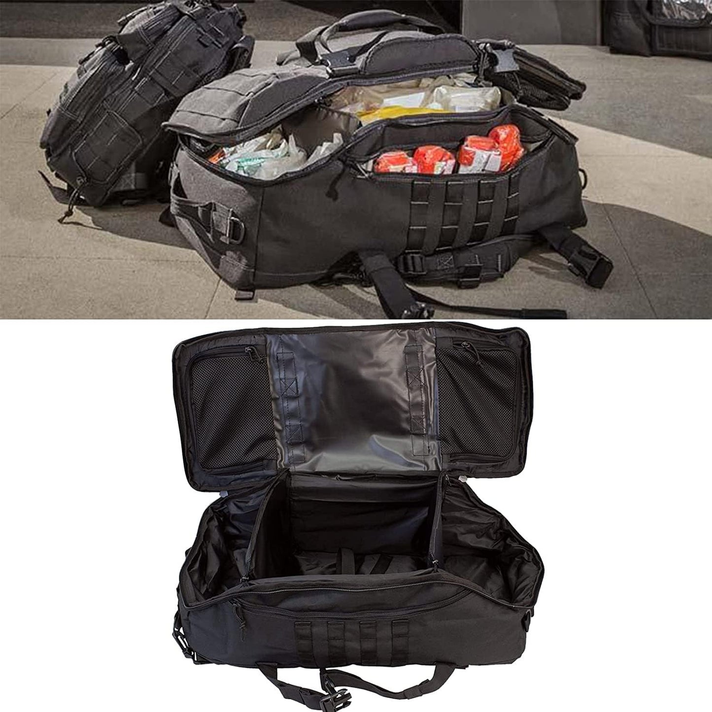 3 In 1 Tactical 30L Military Backpack Travel Duffle Bag for Weekender Gym Workout Deployment