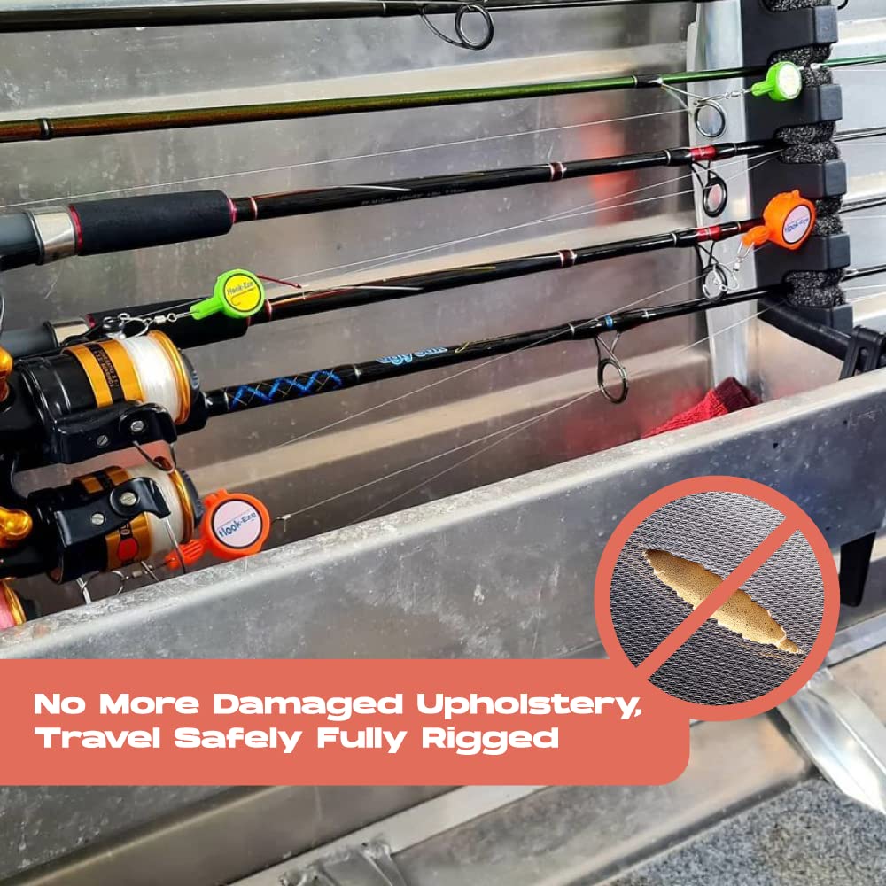 2023 Updated Design Hook Eze Fishing Gear Knot Tying Tool | Pack of 2 | Protect from Fish Hooks | Cool Gadgets | Ice & Fly Tie Fishing Gifts for Beginner Anglers - Green