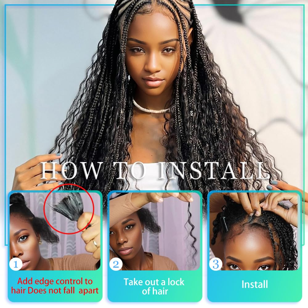 14 Inch 6 Bundles Human Hair Braiding Hair Human Braiding Hair No Weft Deep Wave Bulk Human Hair for Braiding Hair Extensions for Boho Braids 150g Natural Color#