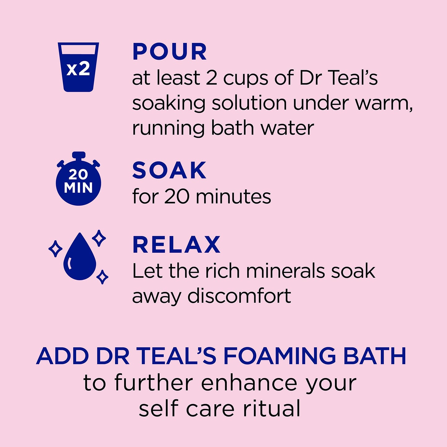Dr Teal's Pure Epsom Salt, Pomegranate & Black Currant, 3 lbs