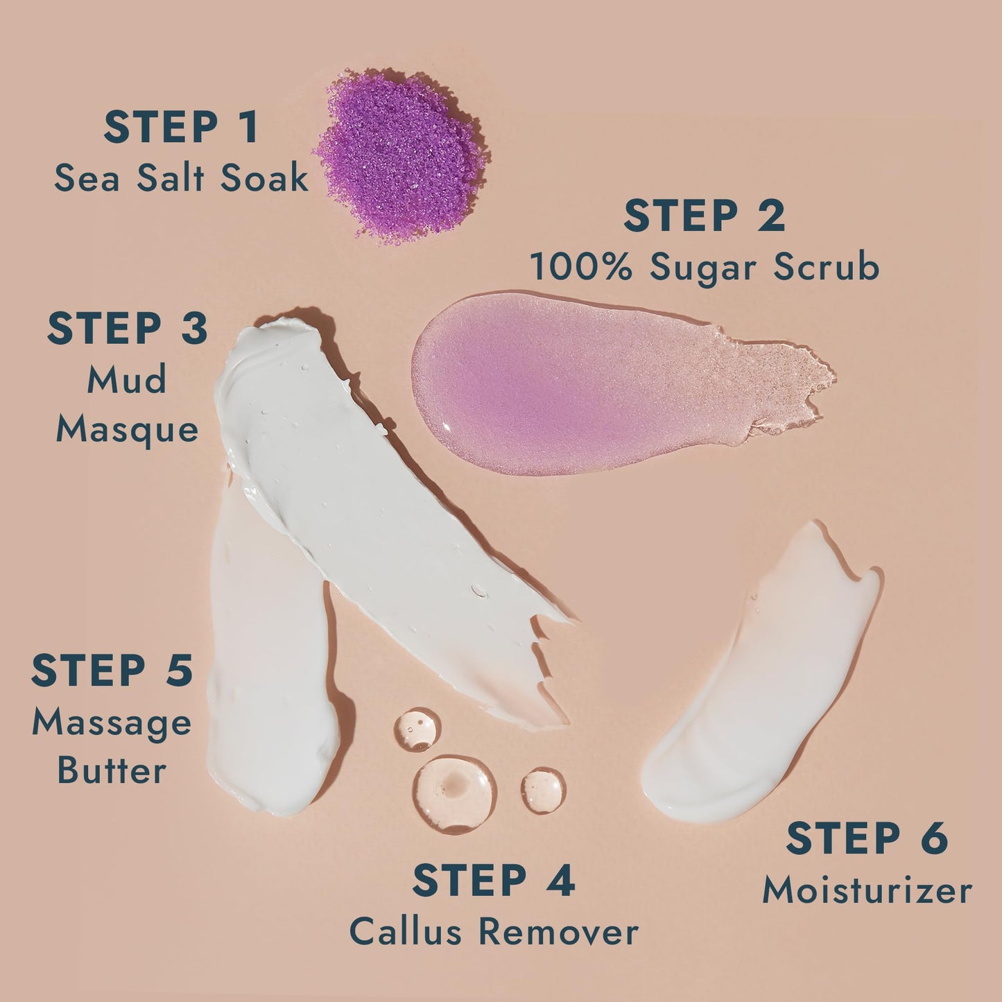 VOESH Pedi in a Box Ultimate 6 Step, Sage Fullness, Spa Pedicure, DIY Pedi, Home Pedicure Kit, Pedi in a Box, Pedicure, Foot Care, Pedi Products, Spa Care, Foot Spa