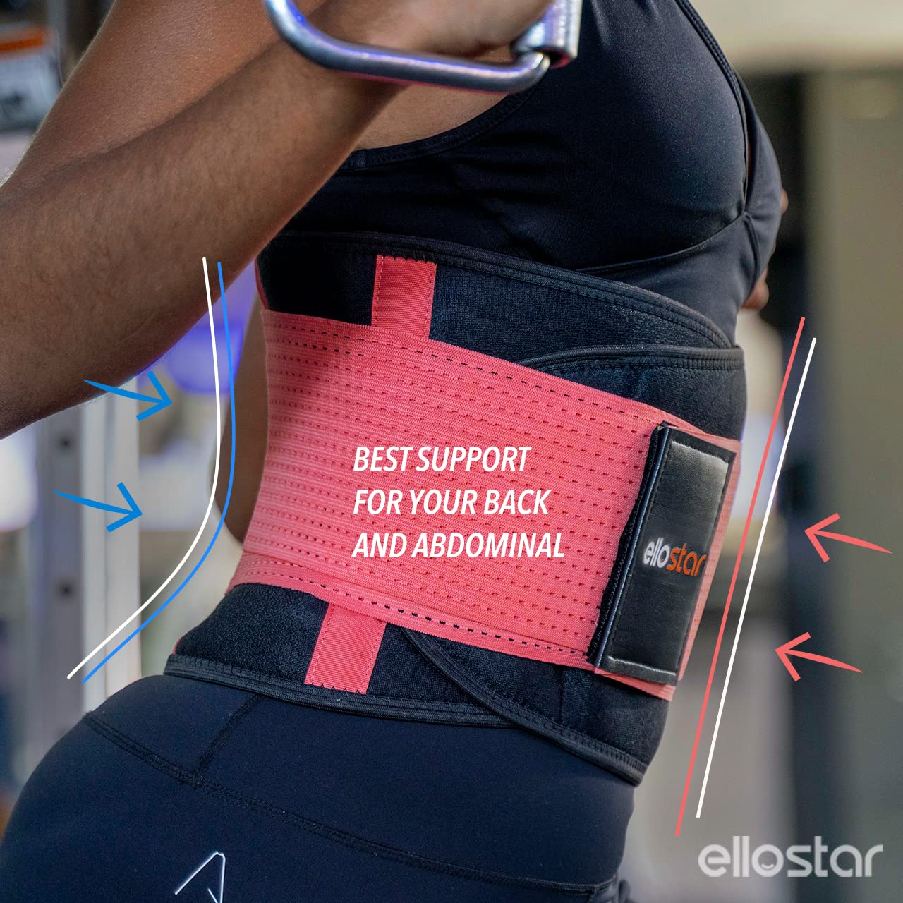 ellostar Women's Waist Trainer: Sweat Band for Belly Fat, Tummy Control, Back Support, Workout Shapewear, Weight Loss Aid XX-Large, Pink