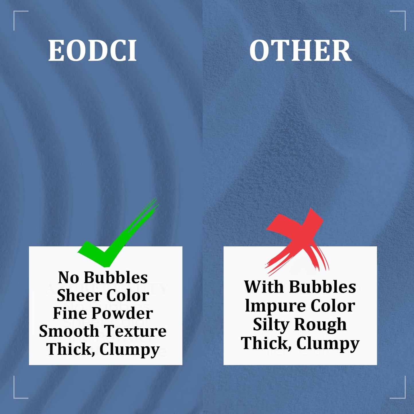 EODCI Dipping Powder - Dark Grey, Nail Dip Powder 1 Oz, Professional Salon DIY French Manicure, No Lamp Needed