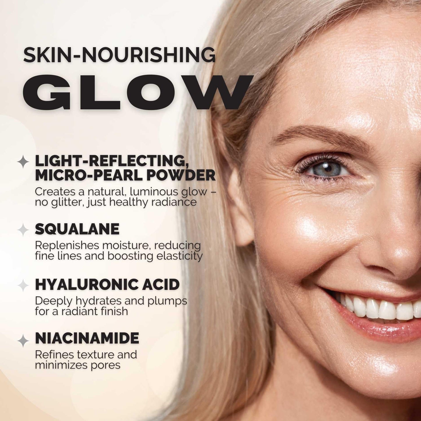 Elizabeth Mott Thank Me Later Glow Enhancer & Primer – Dermatologist & Allergy Tested – Illuminating Makeup Base & Highlighter for a Natural Glow – Vegan, Cruelty-Free - Light Sheer Glow Shade, 30g