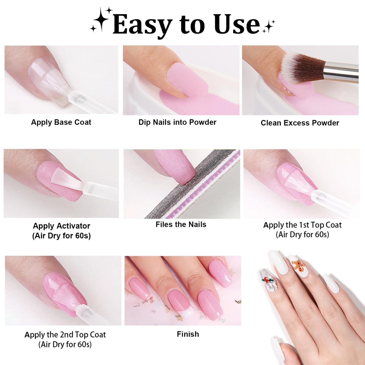 EODCI Nail Dip Powder Orange Yellow Color, EODCI Dipping Powder French Nail Art Starter Manicure Salon DIY at Home, Odor-Free and Long-Lasting, No Needed Nail Lamp Curing, 1 Oz