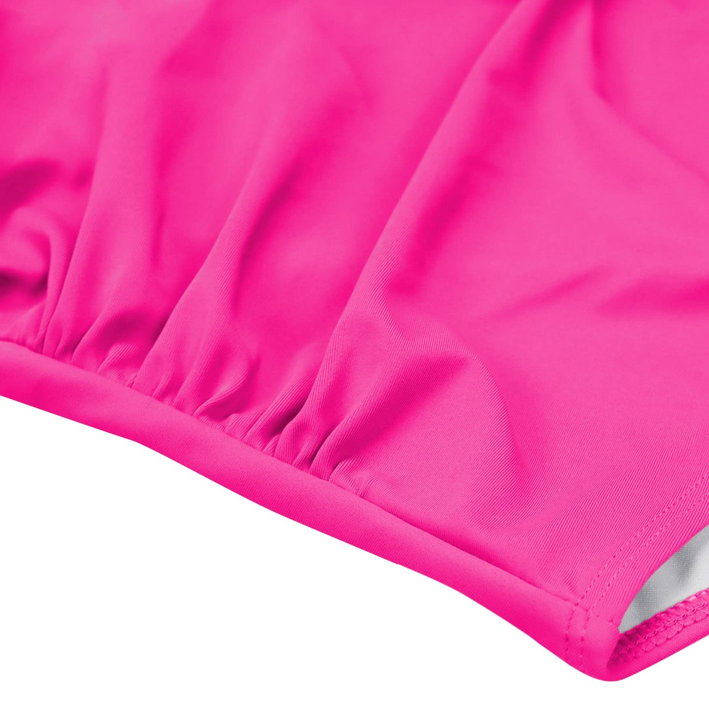 Eomenie Women's One Piece Swimsuits Tummy Control Cutout High Waisted Bathing Suit Wrap Tie Back 1 Piece Swimsuit Hot Pink