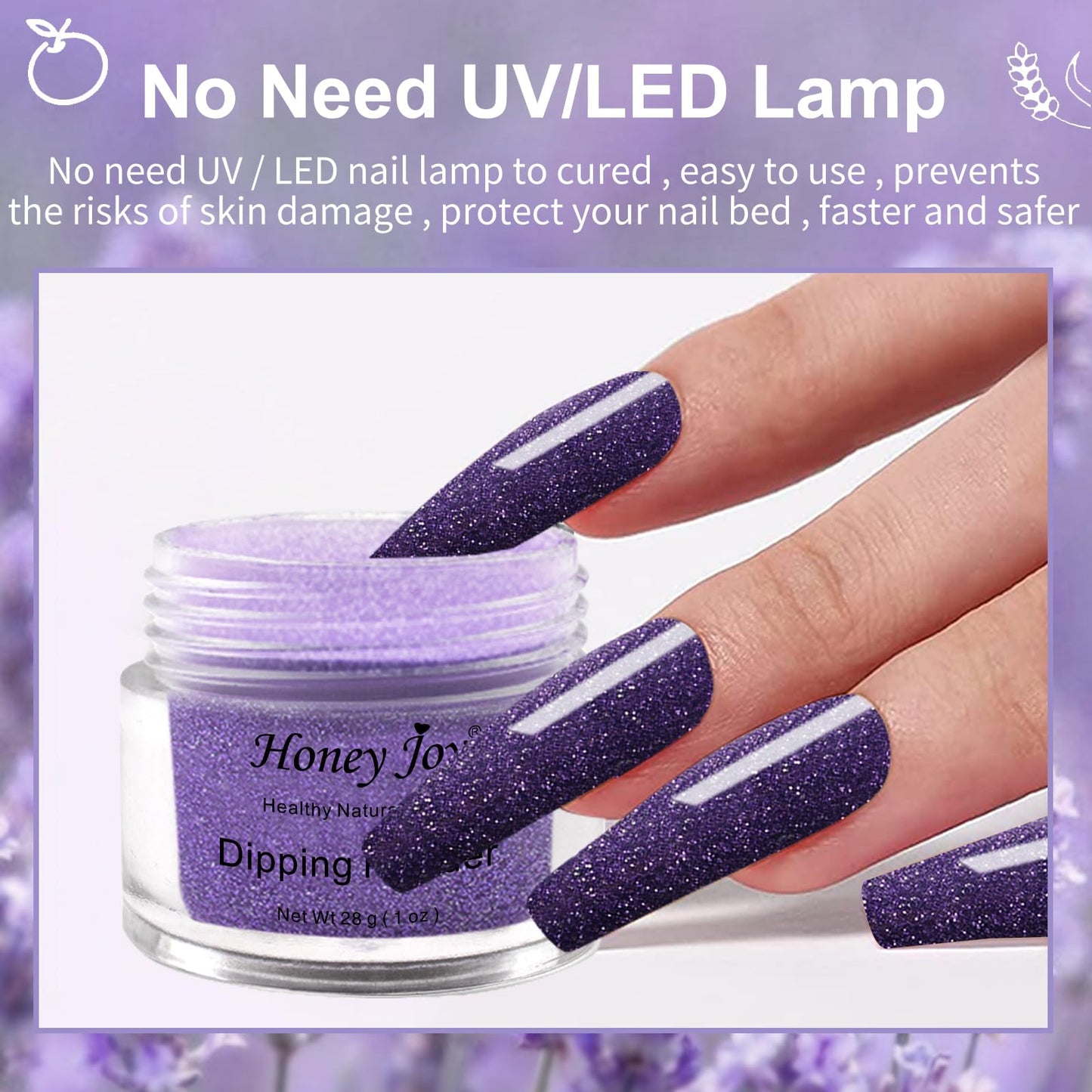 28g/Box Colorful Dipping Powder Without Lamp Cure Nails Dip Powder Gel Nail Color Powder Natural Dry (no.27)