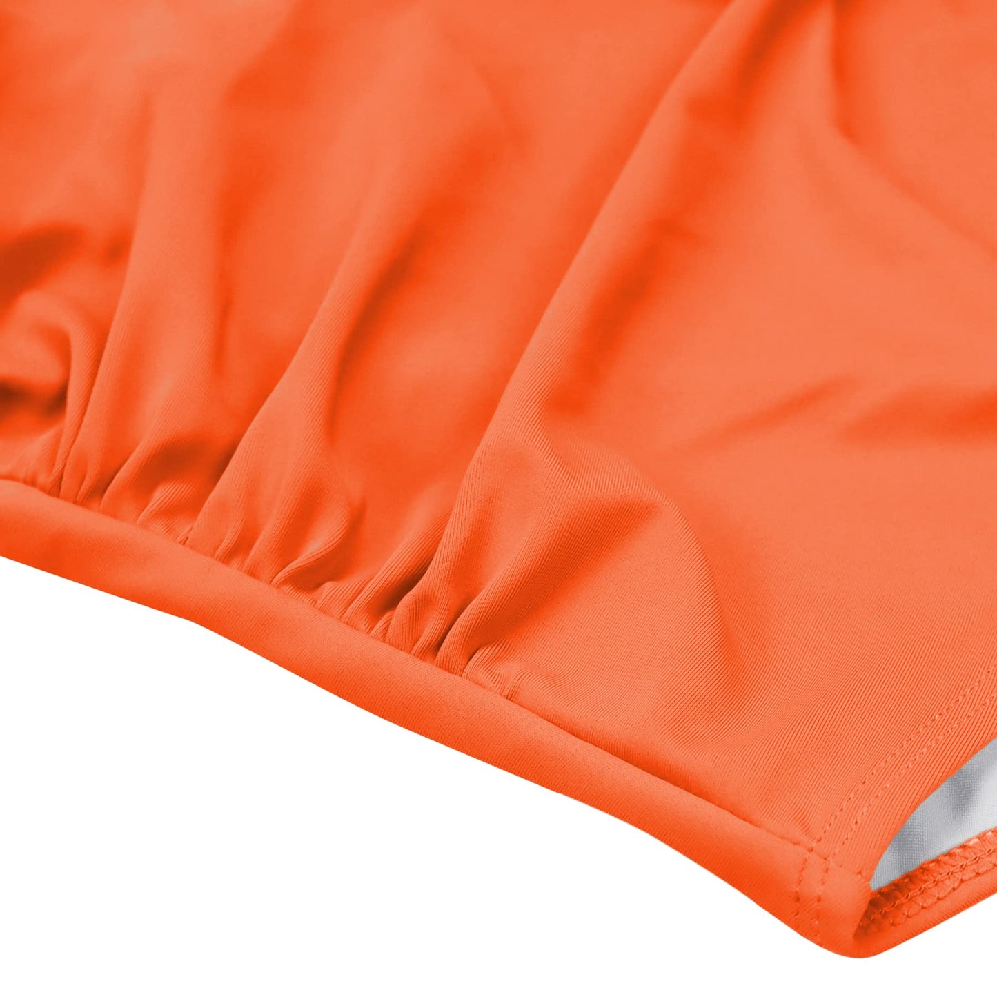 Eomenie Women's One Piece Swimsuits Tummy Control Cutout High Waisted Bathing Suit Wrap Tie Back 1 Piece Swimsuit Orange