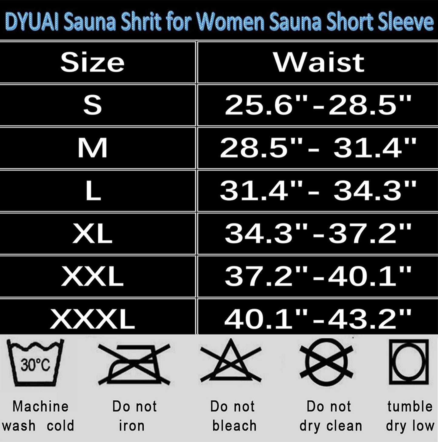 DYUAI Sauna Shirt for Women Sauna Suit for Women Waist Trainer Sauna Sweat Vest Workout Body Shaper Zipper(6005-01-S)