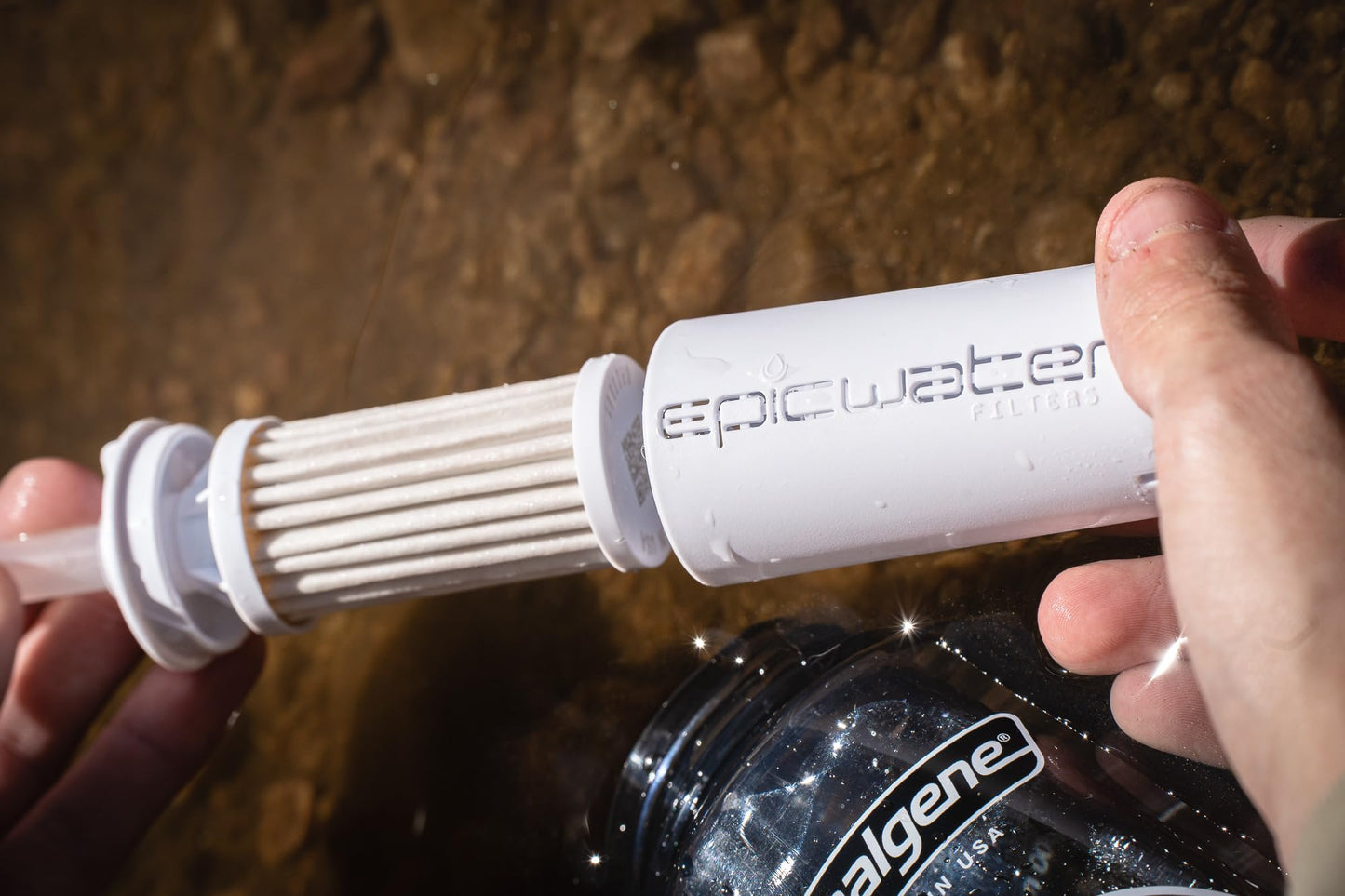 Epic Water Filters Nalgene OG Water Bottle with Filter, USA Made, BPA Free, Removes 99.99% Tap Water Contaminants, Forever Chemicals