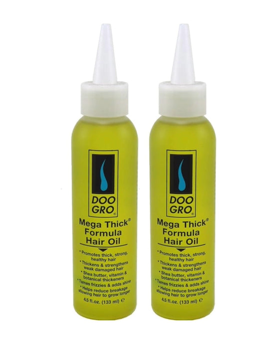 DOO GRO Mega Thick Hair Oil, 4.5 oz (Pack of 2)