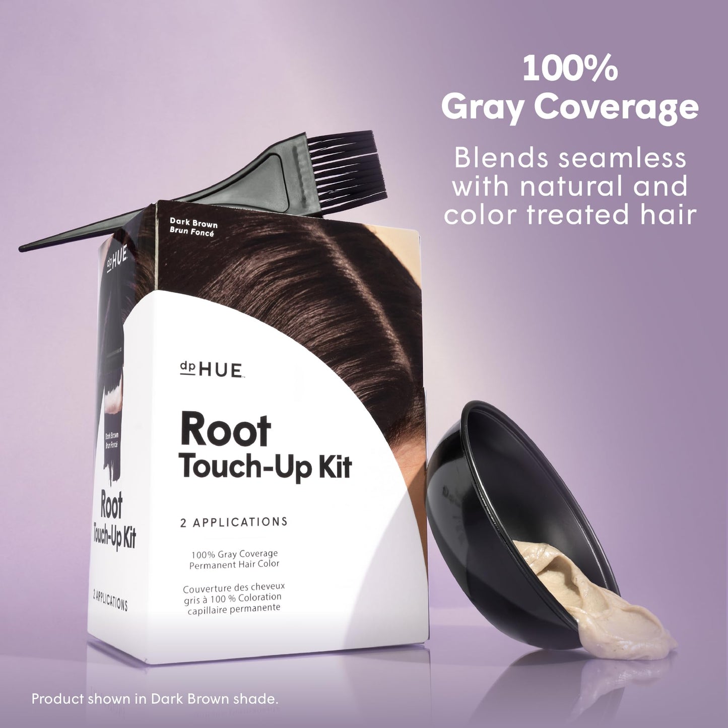 dpHUE Root Touch-Up Kit, Dark Blonde - Permanent Hair Color for Gray Coverage - Includes Two Applications - Paraben, SLS & SLES Sulfate Free - Leaping Bunny Certified