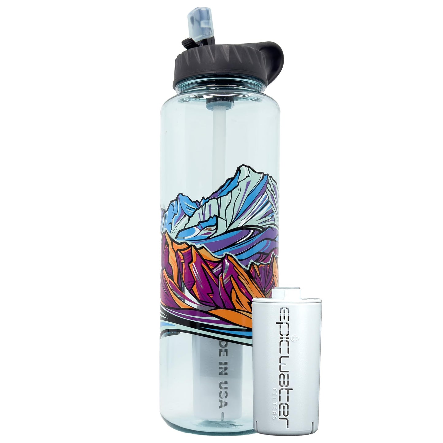 Epic Water Filters Nalgene OG Water Bottle with Filter, USA Made, BPA Free, Removes 99.99% Tap Water Contaminants, Forever Chemicals