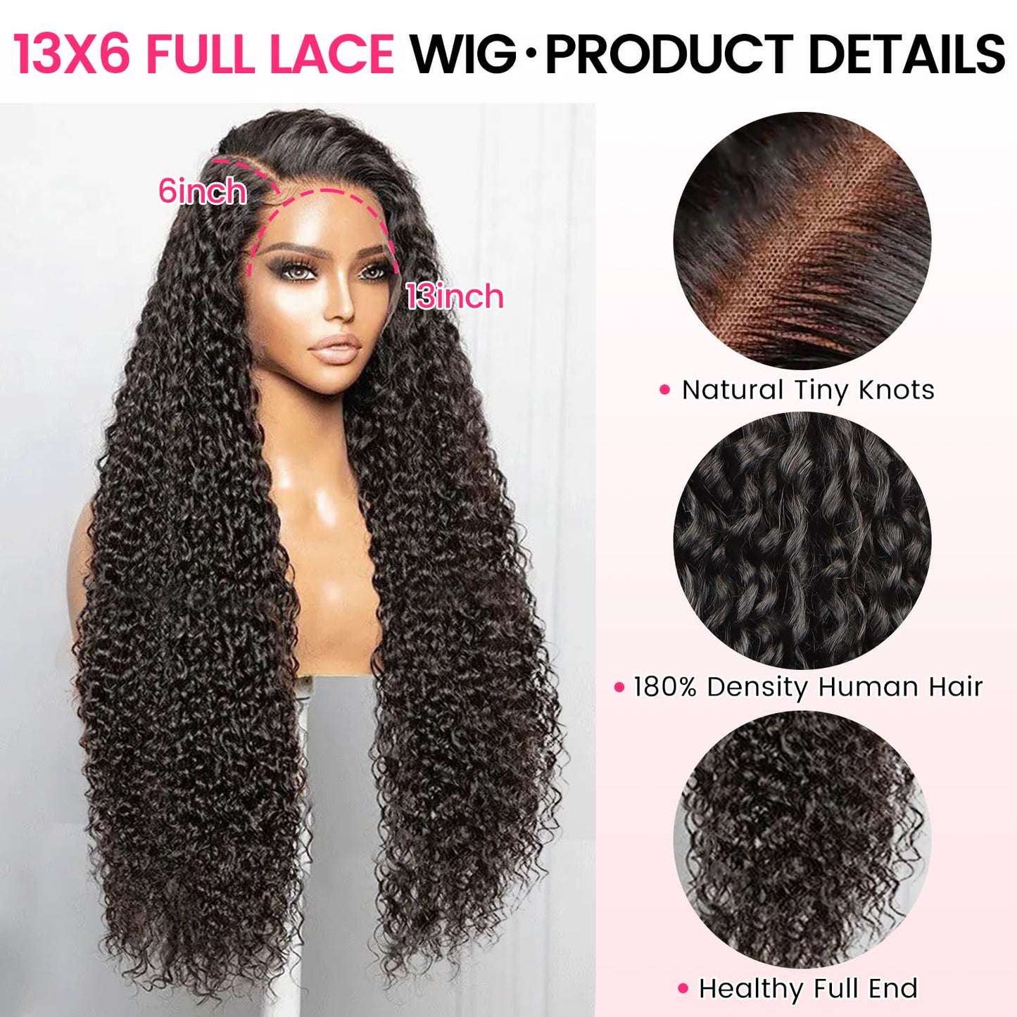 EQ DUOUPA 28 Inch Deep Wave Lace Front Wigs Human Hair Pre Plucked 13x6 HD Transparent Lace Frontal Wigs Human Hair 180 Density Curly Wigs for Women