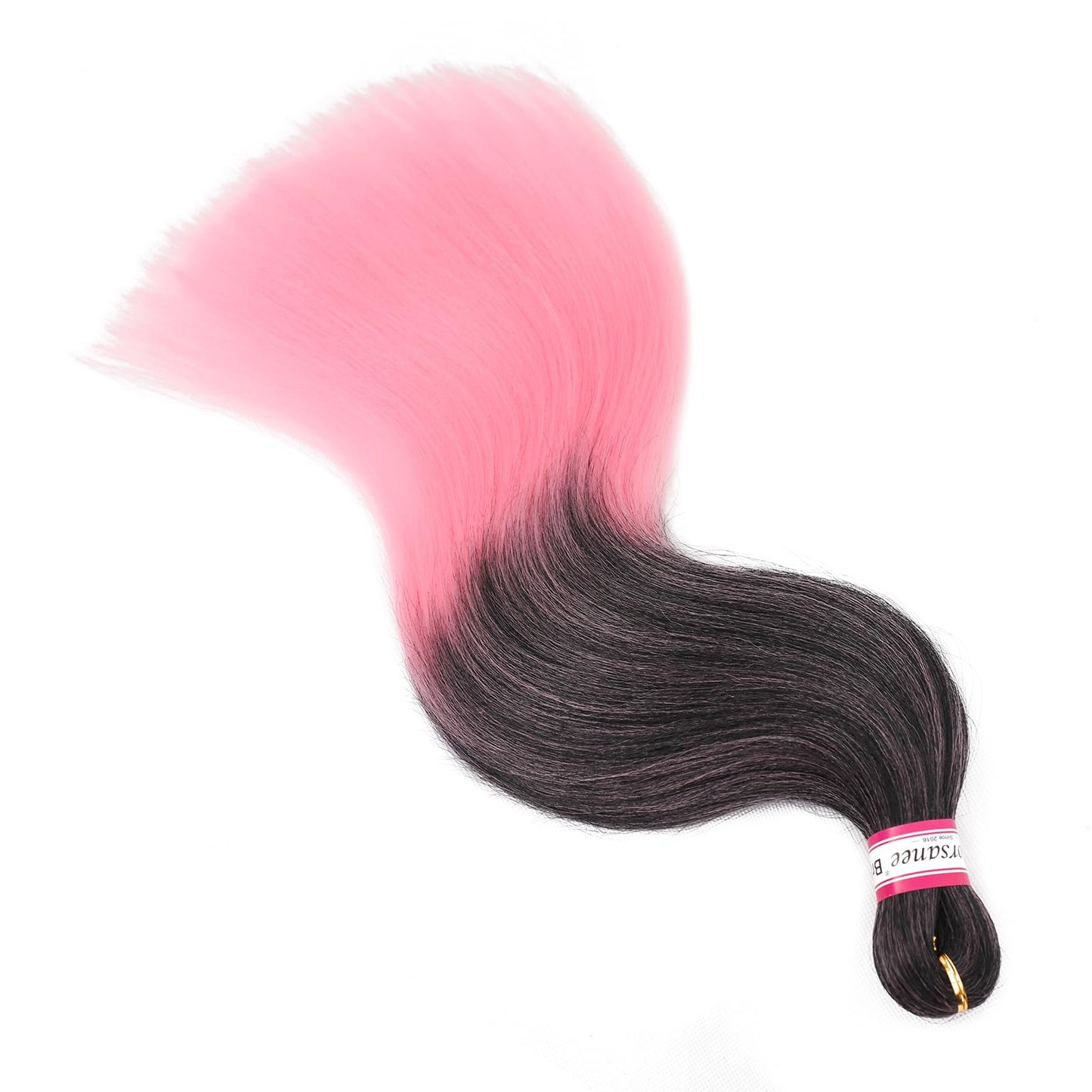 Dorsanee Ombre Pink Braiding Hair Pre Stretched 20 Inch 8 Packs Braiding Hair Extensions for Crochet Box Braids Twists Locs Hair Itch Free Soft Yaki Texture Hot Water Setting (20inch,#1B/Pink)