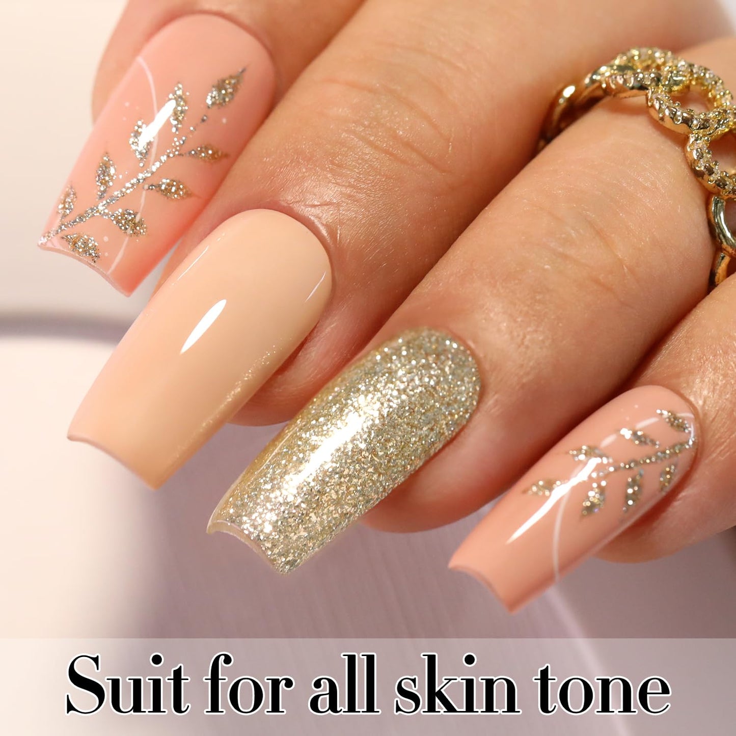 Double Rhythm 15ML Glitter Gel Polish Shimmer Reflective Holographic Color Magnetic for Nail Art Salon DIY at Home (B1122)