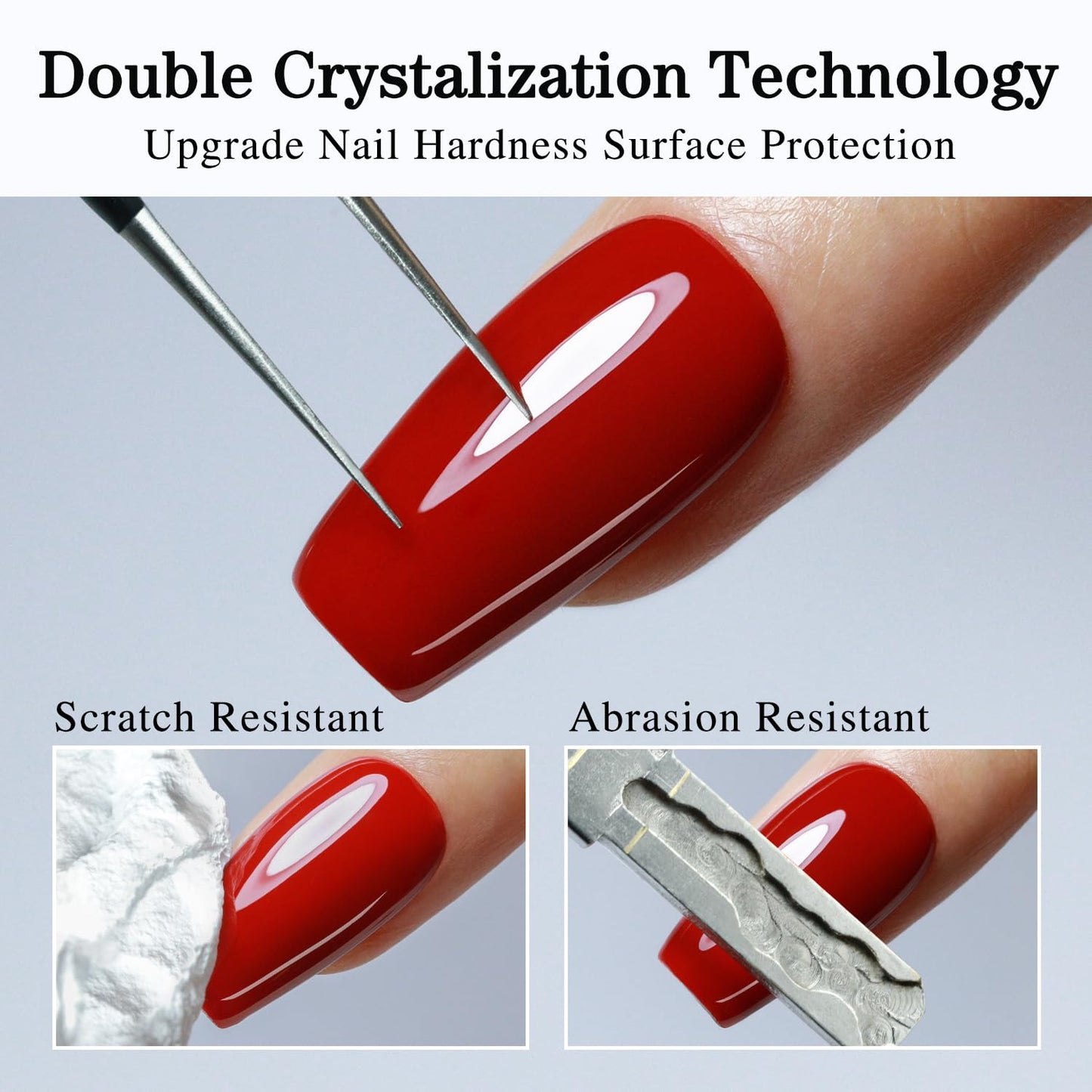 Double Rhythm 2 Pcs 15ML No Wipe Gel Top Coat and Base Coat Set Clear Glossy Gel Polish Kit Soak Off LED (2Pcs Top Coat)