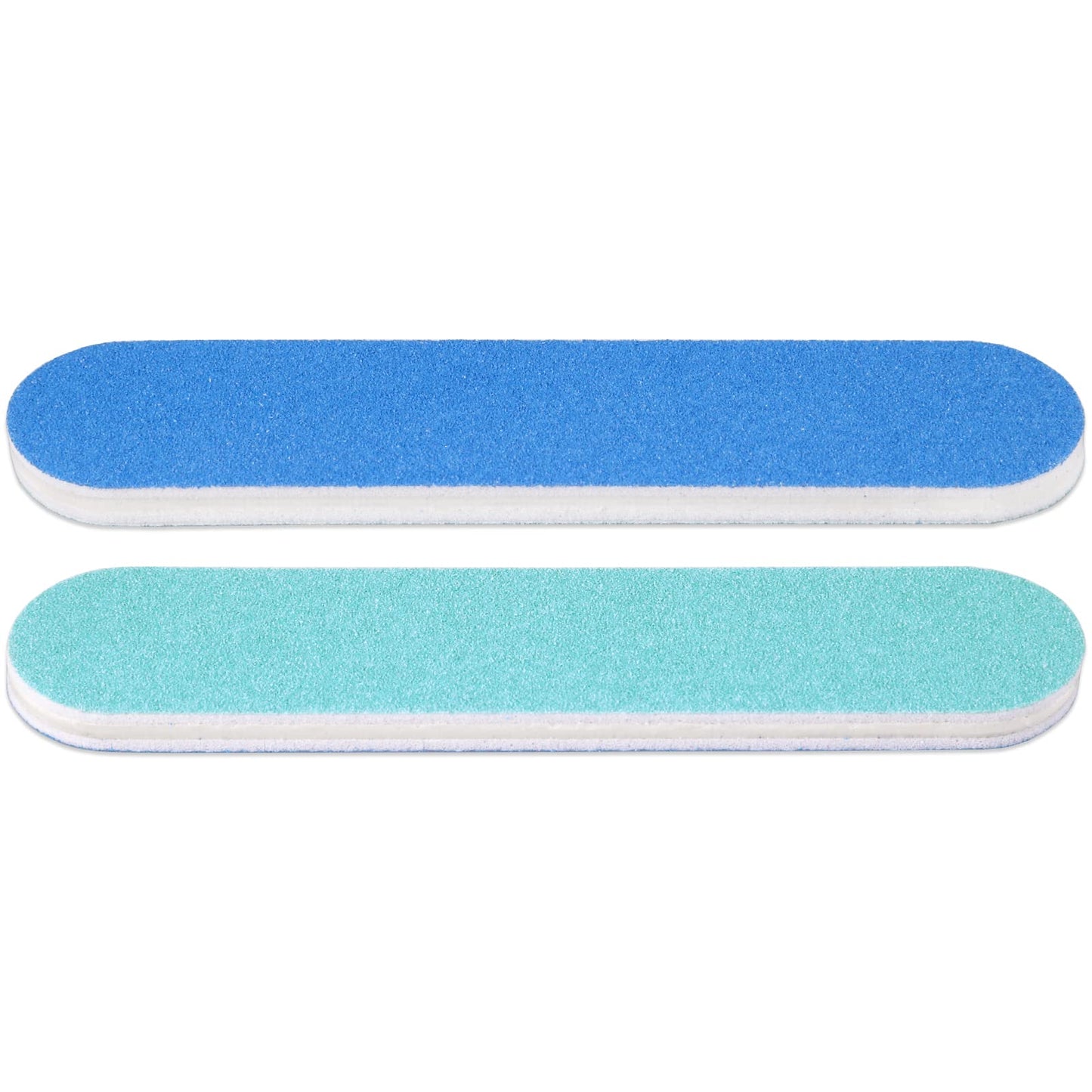 25PCS Mini Size PANA Professional Double Sided Nail Files - Blue, 80/80 Grit - Emery Board Nail Buffering File Manicure Pedicure Nail Polisher Washable