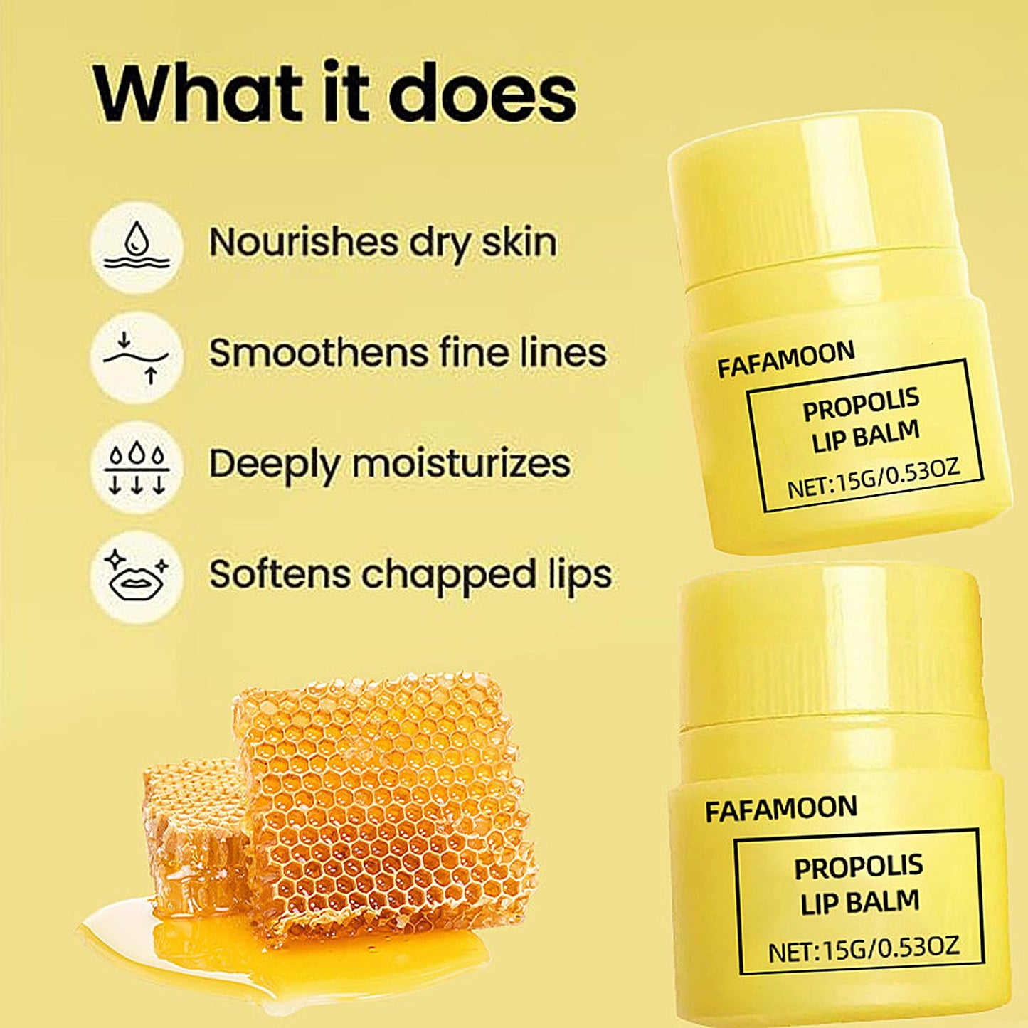 2 PCS Honey Lip Butter, Moisturising Lip Balm With Beeswax & Vitamin E, Hydrating Lip Repair & Mask All-Day Long-lasting Moisture, Korean Lip Care
