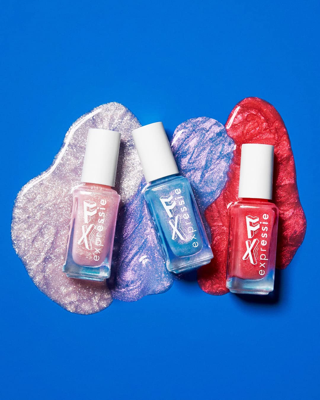 essie Expressie FX Quick-Dry Vegan Nail Polish, Pink Chromatic Top Coat, Faux Real, 0.33 fl oz