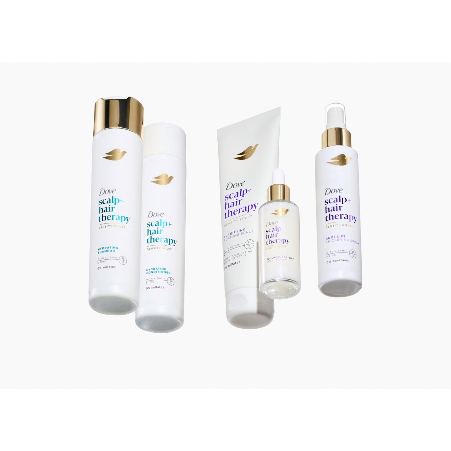 Dove Scalp + Hair Therapy Density Boost Serum Fullness Restore Visibly Thicker Hair In As Soon As 30 Days, Hydrating & Fast-Absorbing, Instantly Relieves Dry Scalp 2 Fl oz