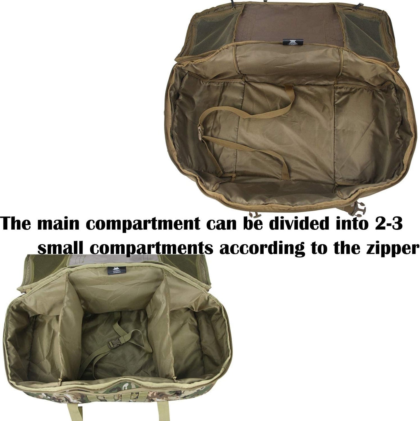 3 In 1 Tactical 30L Military Backpack Travel Duffle Bag for Weekender Gym Workout Deployment