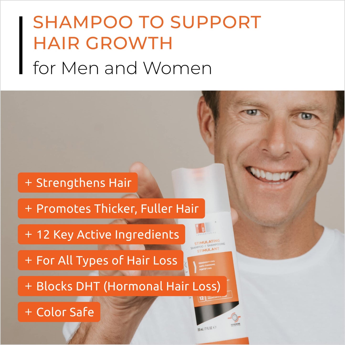 DS Laboratories Revita Shampoo and Conditioner Set & Spectral.CSF Hair Serum - Hair Thickening Shampoo & Conditioner, Hair Regrowth Treatment for Women, Biotin Hair Growth Serum, Hair Loss