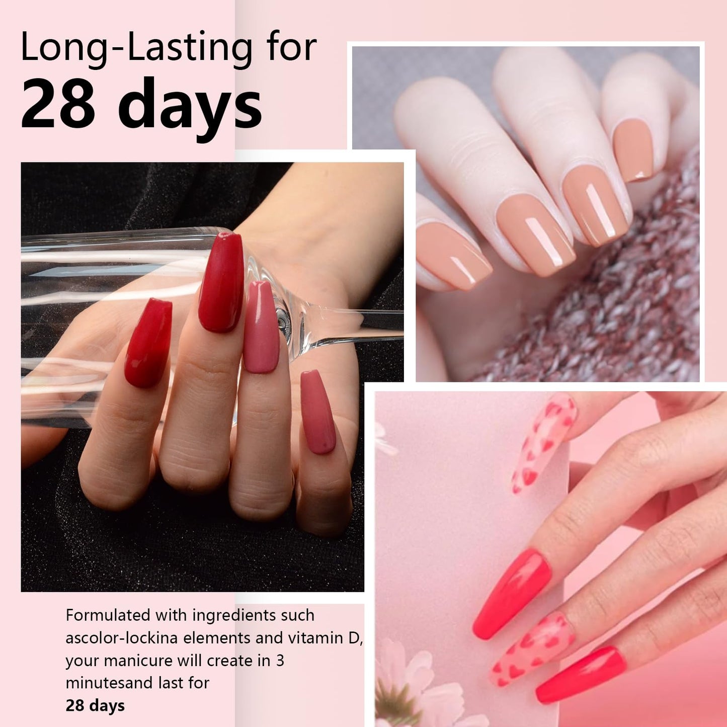 Eodci 12 Pcs Dip Powder Nail Kit Starter Quick Drying, 6 Colors Nude Brown Grey Mocha Dipping Powder Kit With Base & Top Coat/Activator/Brush Saver No Needed Nail Lamp Curing