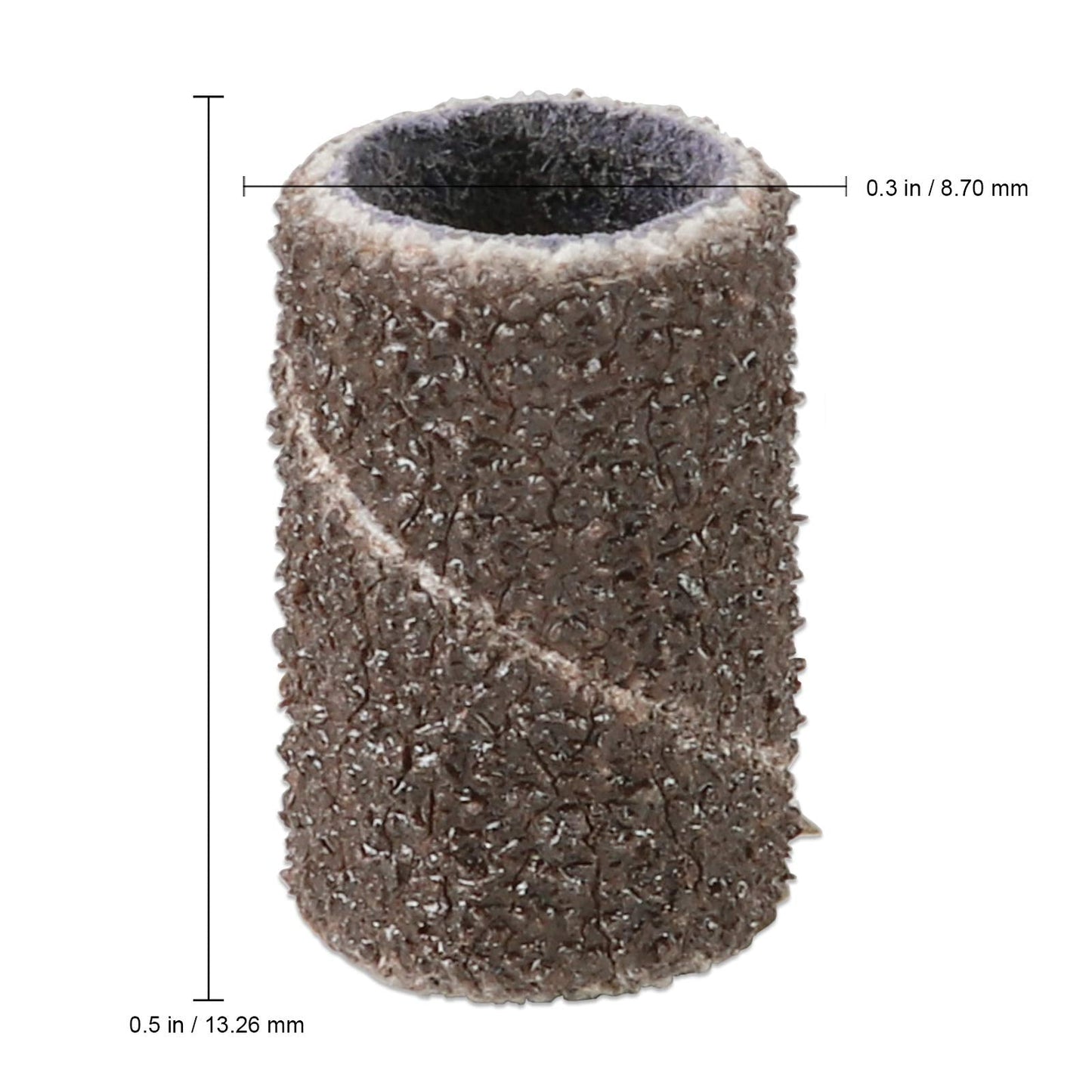 100 Pcs Large Brown Nail Drill Bits Sanding Bands for Nail Drill 80 Coarse Grit – Nail File for Acrylic Nail Gel Manicures Pedicure