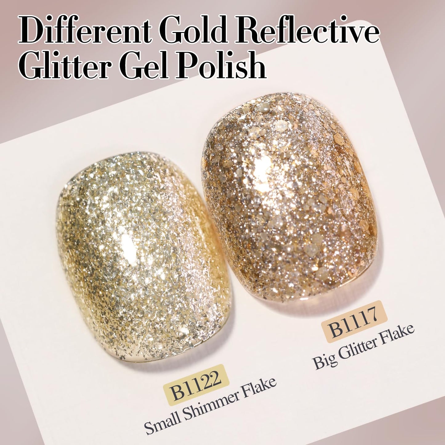 Double Rhythm 15ML Glitter Gel Polish Shimmer Reflective Holographic Color Magnetic for Nail Art Salon DIY at Home (B1122)
