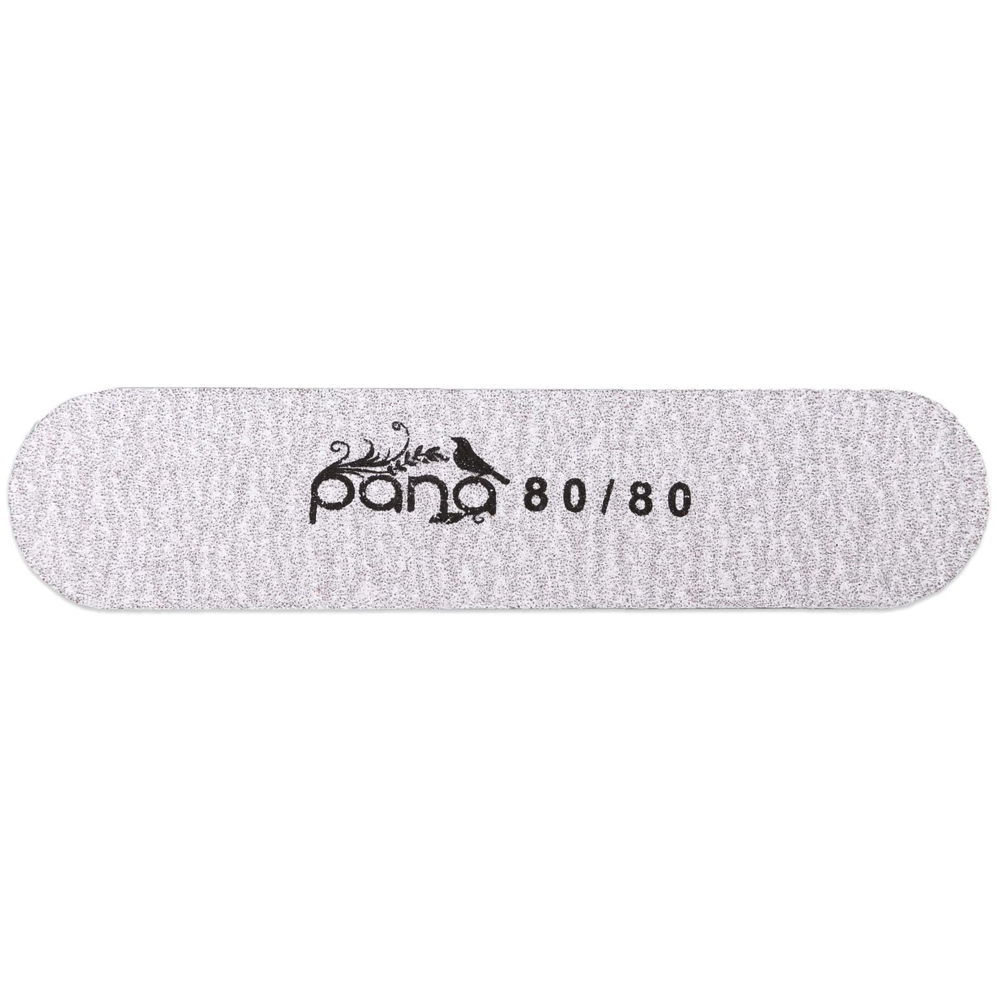25PCS Mini Size PANA Professional Double Sided Nail Files - Zebra, 80/80 Grit - Emery Board Nail Buffering File Manicure Pedicure Nail Polisher Washable