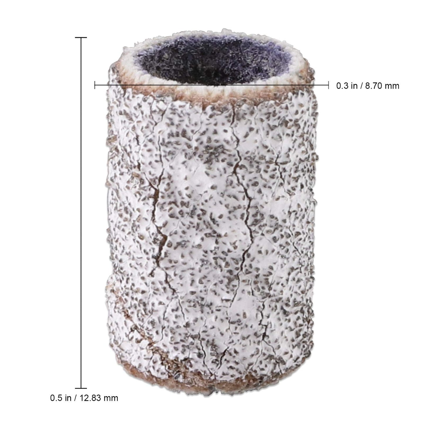 100 Pcs Large Zebra Nail Drill Bits Sanding Bands for Nail Drill 80 Coarse Grit – Nail File for Acrylic Nail Gel Manicures Pedicure