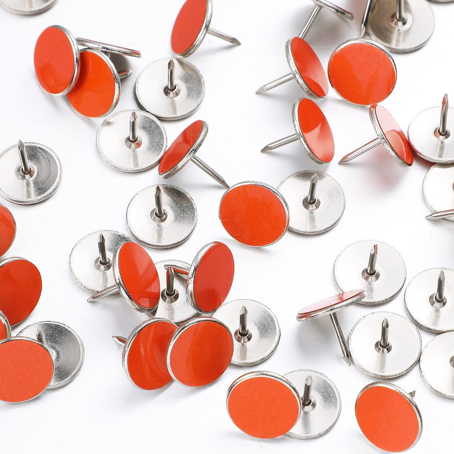 Epakh 200 Pack Reflective Tacks Trail Marking Tacks Glow Tacks Reflective Trail Markers Hunting Reflector Tacks Mark Trail Reflective Thumb Tacks for Hunting Hiking Camping Tree Stand (Orange)