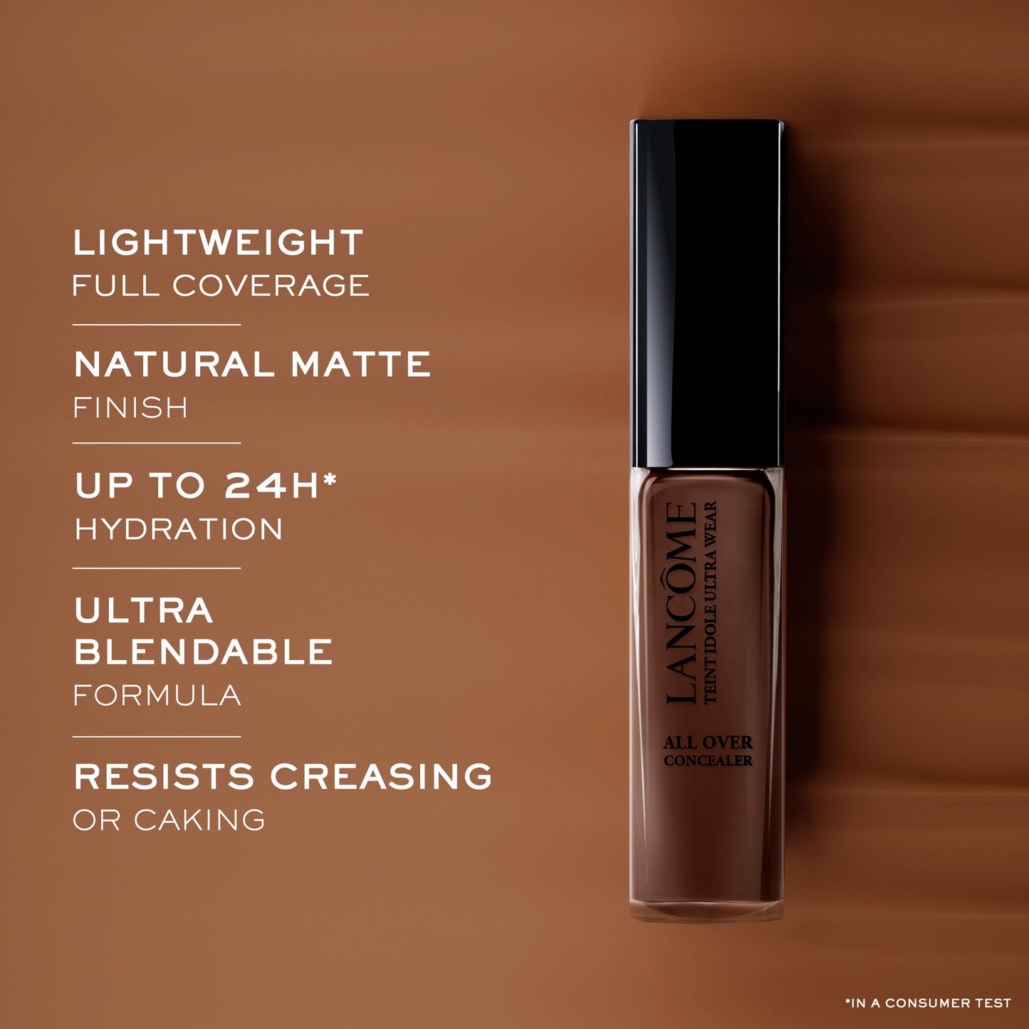 Lancôme Teint Idole Ultra Wear All Over Full Coverage Concealer - Natural Matte Finish & Lightweight Under Eye Concealer - Up To 24H Wear - 420 Bisque Neutral