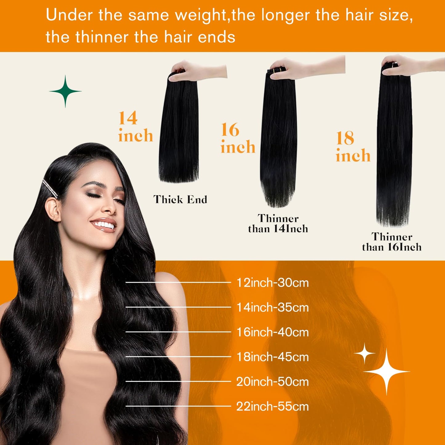 Easyouth Clip in Hair Extensions Real Human Hair Remy Clip in Extensions Ombre Darker Brown Fading to Dirty Brown Mixed Blonde Hair Extensions Clip ins Short Hair 12 Inch 70g 5pcs