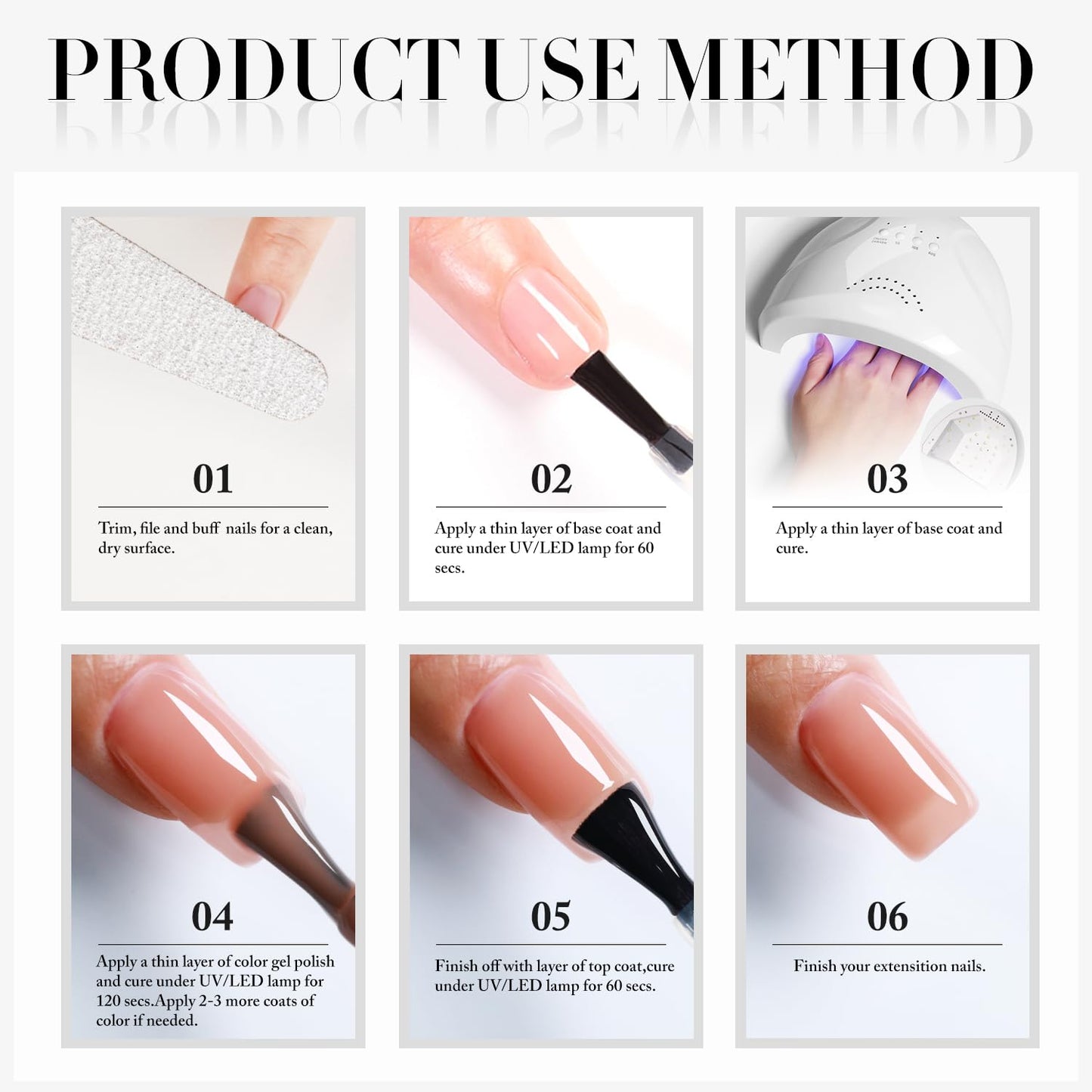 Double Rhythm 15ML Silver Glitter Gel Polish Color Reflective Sparkle Soak Off Nail Polish Manicure Salon DIY at Home (Silver-B1125)