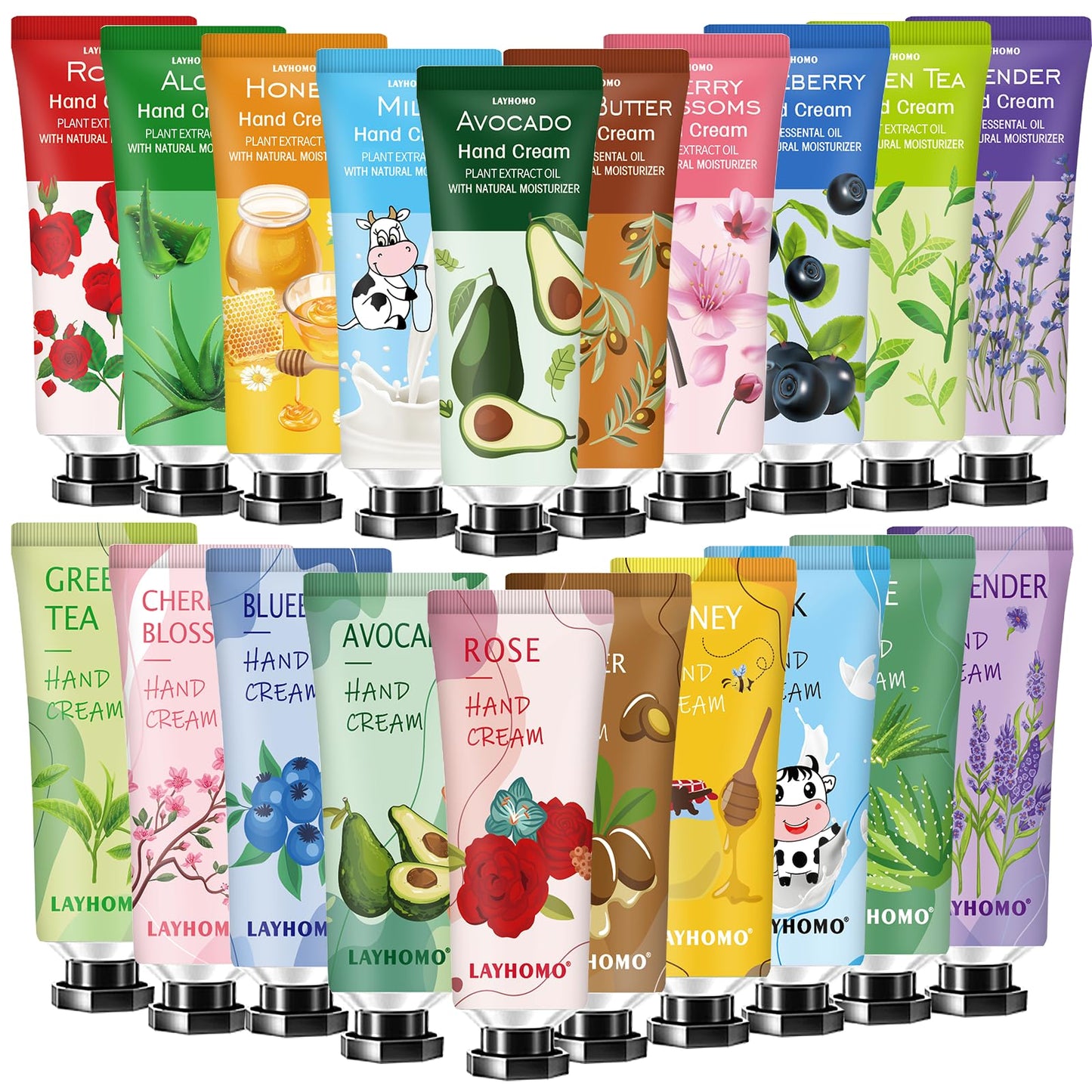 Easter Basket Stuffers for Teens,Mothers Day Gifts for Wife-20 Pack Hand Cream Gifts Set,Hand Lotion Travel Size for Dry Hands,Thank You Gifts,Stocking Stuffers for Adults,Teacher Appreciation Gifts